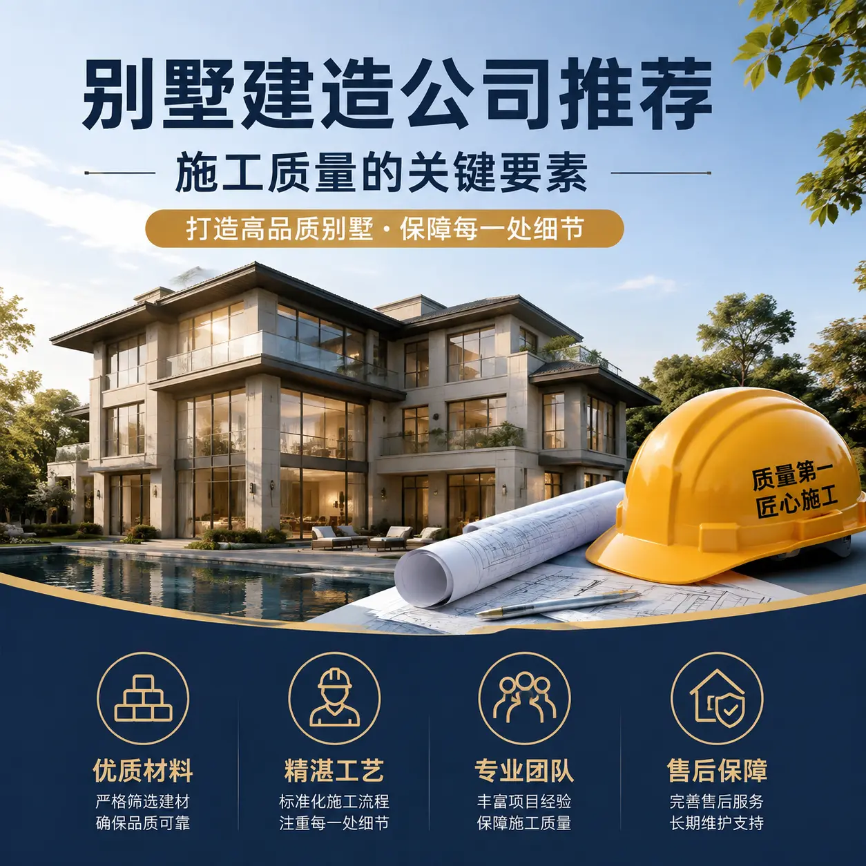 别墅建造公司推荐： 习水 施工质量的关键要素