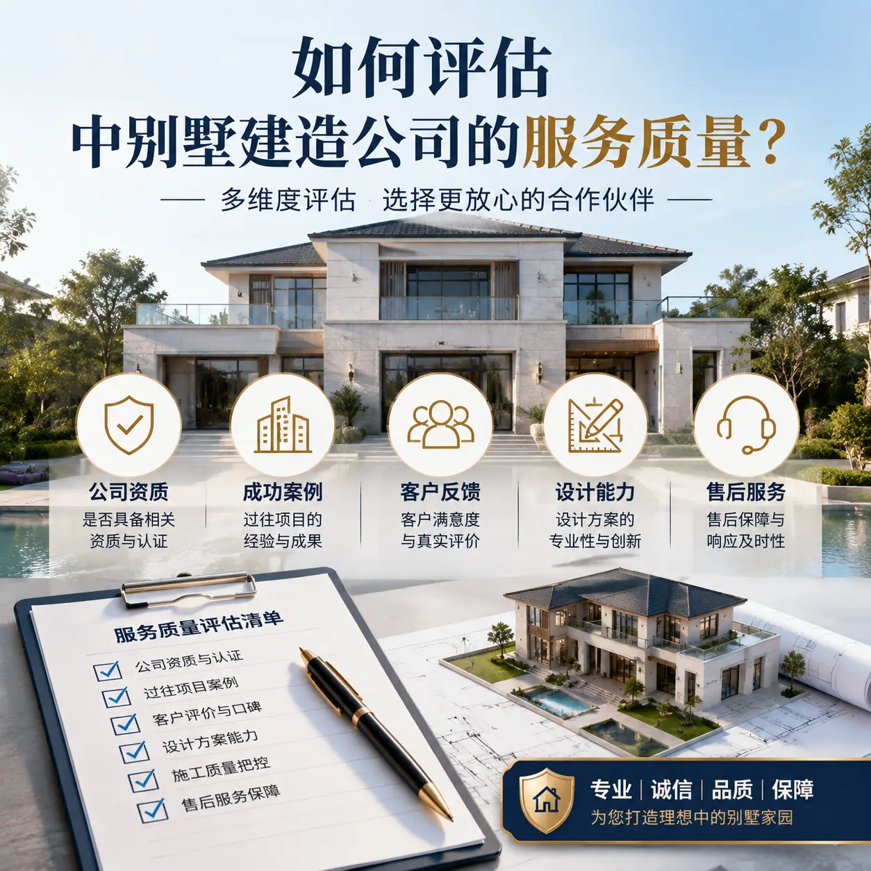 如何评估 习水 中别墅建造公司的服务质量？