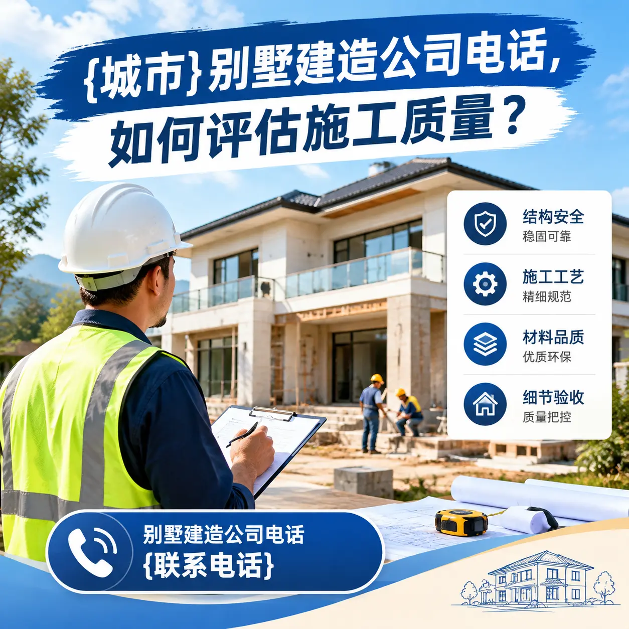 习水别墅建造公司电话，如何评估施工质量？