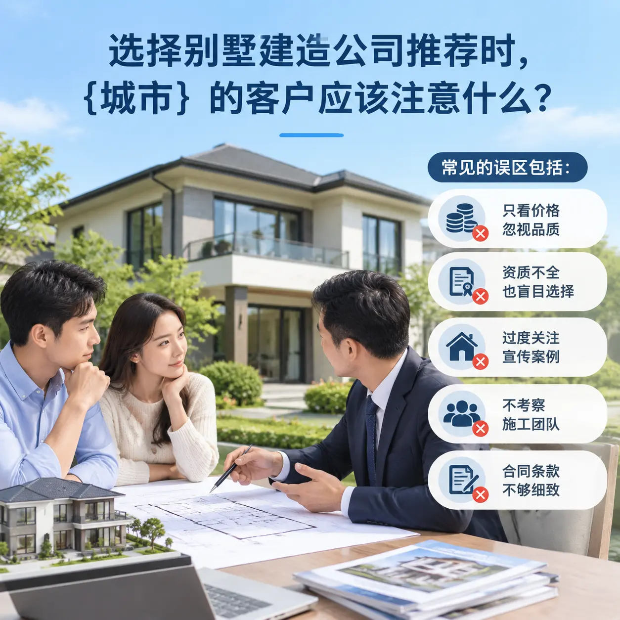 选择别墅建造公司推荐时，习水 的客户应该注意什么？
