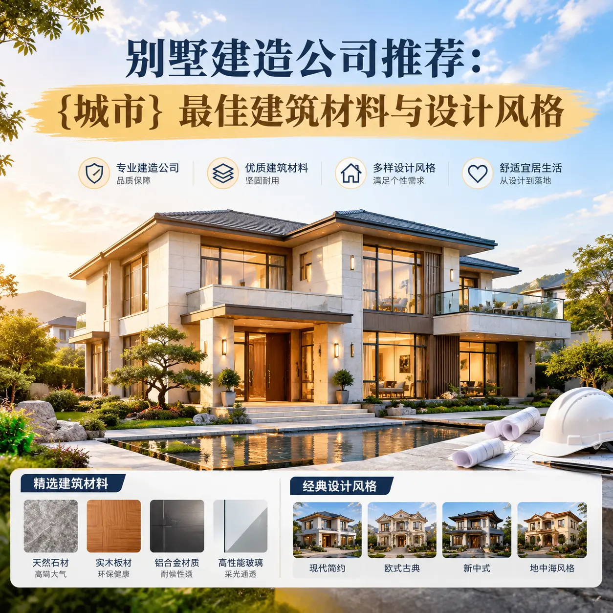别墅建造公司推荐: 习水 最佳建筑材料与设计风格