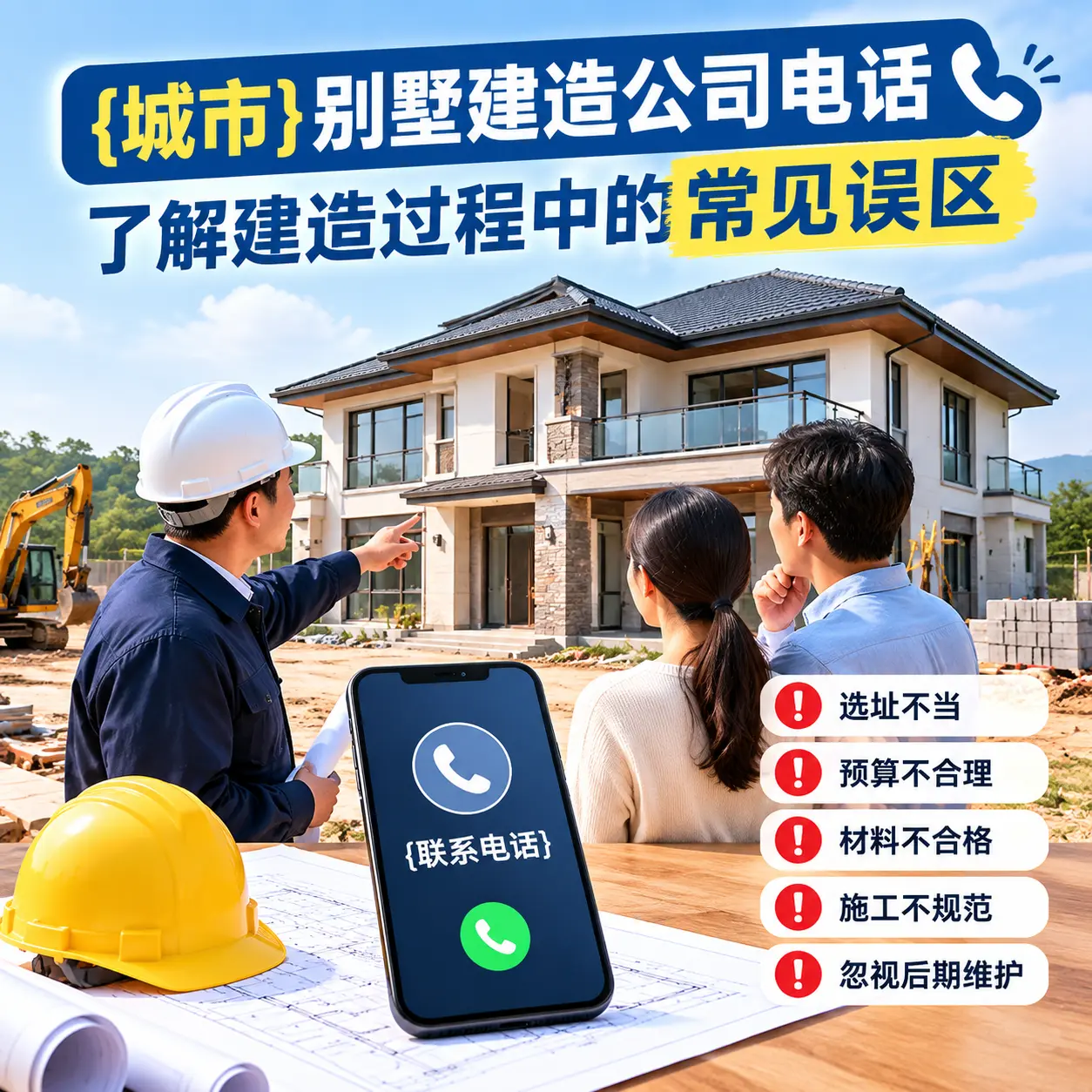 习水别墅建造公司电话，了解建造过程中的常见误区