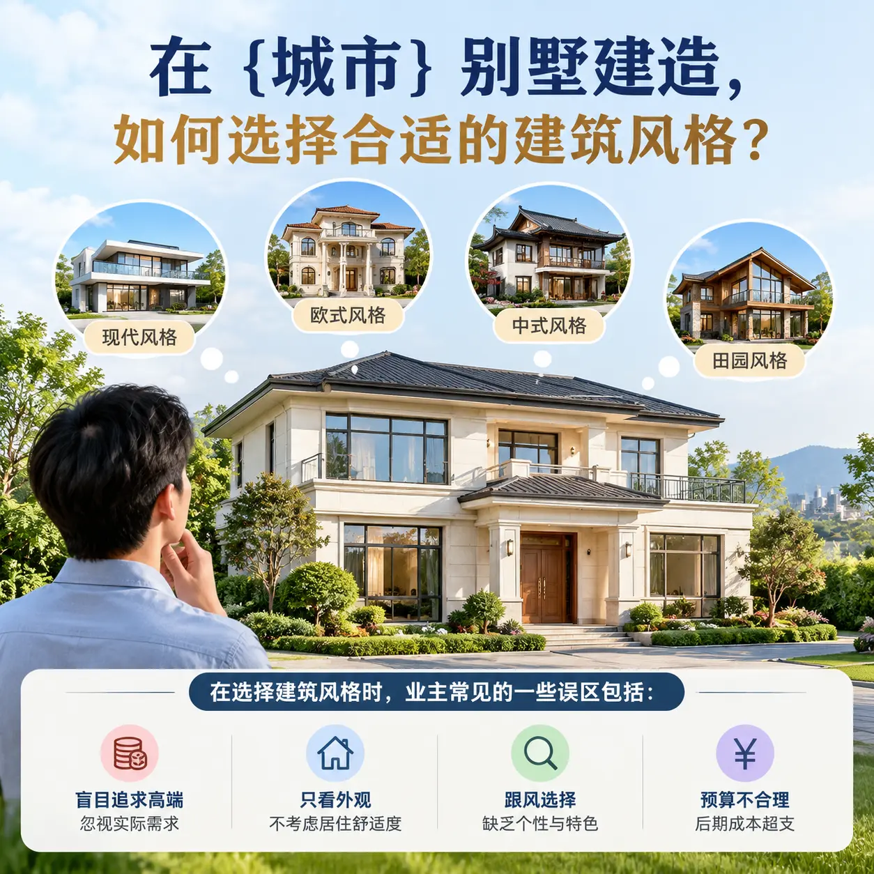 在 习水 别墅建造,如何选择合适的建筑风格?