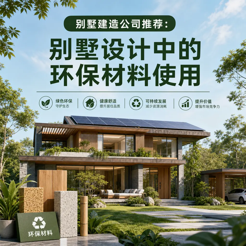 别墅建造公司推荐： 习水 别墅设计中的环保材料使用